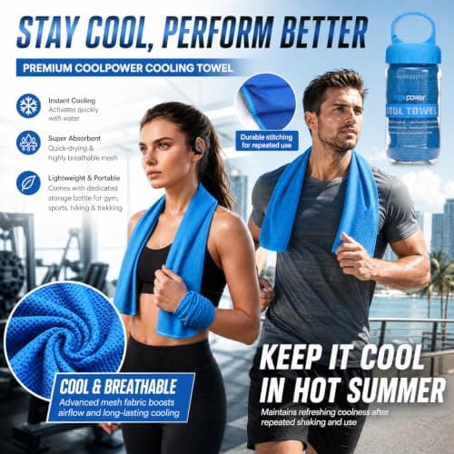 Boyfield Cooling Towel for Neck, Microfibre Ice Cold Towel 30x100cm — view 4