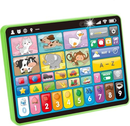 hahaland Multilingual EN/DE/FR/IT/ES Baby Learning Tablet for 1 Year Old+