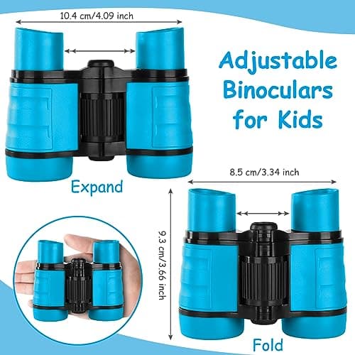 OSDUE Kids Telescope Outdoor Toys, 4x30 High Resolution Binoculars for Kids Toys Educational Learning, Sports and Outside Play, Gifts for Age 3-12 Boys Girls (Blue) — view 2