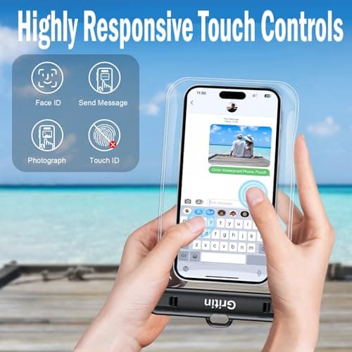 BENGRIN Waterproof Phone Pouches – 2 Universal Dry Bag Case for iPhone & Android, Touchscreen Friendly, IPX8 Certified, Floating Pouch for Swimming, Beach, Kayaking, Boating, Travel Accessor. uk — view 2