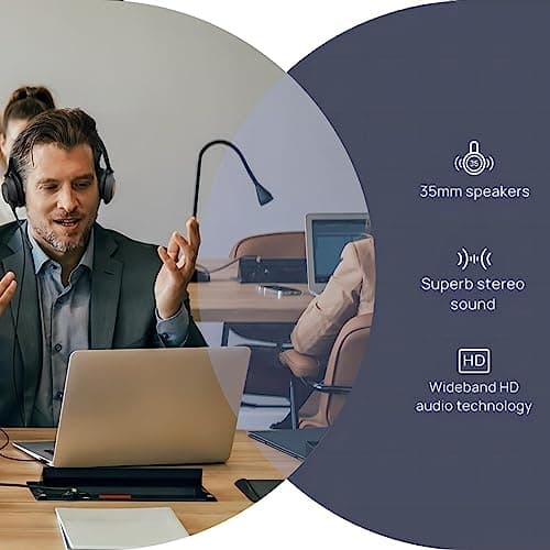 Yealink UH37 USB Headset with Mic for PC Noise Canceling for Office USB-C/A — view 4