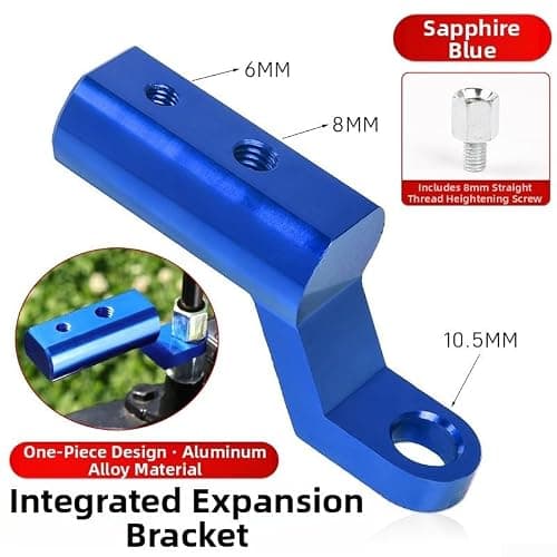 Aluminum Alloy Mirror Mount Adapter for Ebike Phone(Golden Yellow) — view 2