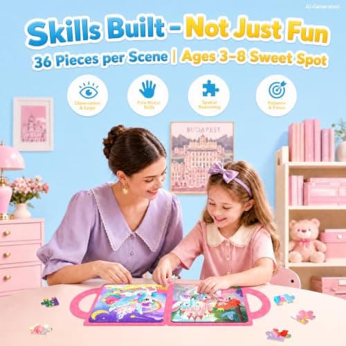 Magnetic Puzzle for Kids 3-8 – 36pcs Kid Travel Puzzle with Carry Handle — view 4