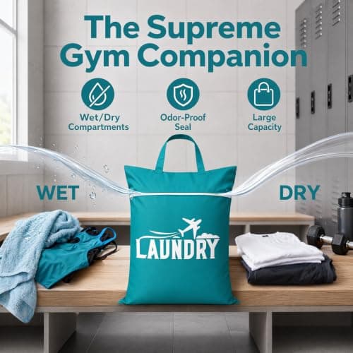 3 PCS Large Travel Laundry Bag, Travel Laundry Bag with Handle — view 6