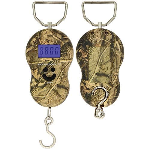 New Carp Fishing Travel Hand Held Camo Digital 40kg / 88lbs Weighing Scale With Handle Hook and LED — view 2