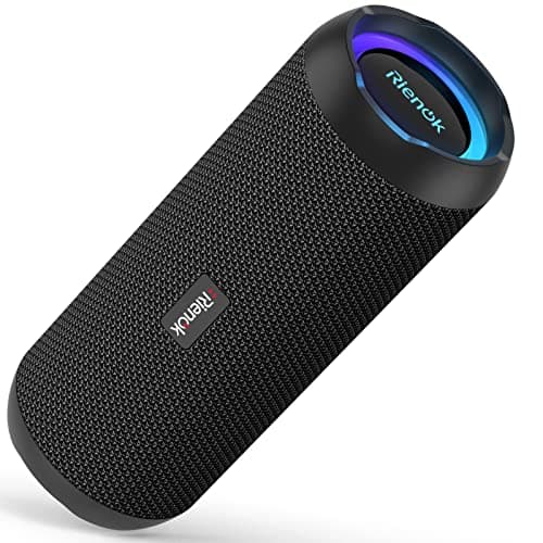 RIENOK Bluetooth Speaker 30W Wireless Speaker Portable Dual Pairing HD Stereo Sound IP67 Waterproof Bluetooth 5.0 Outdoor Sport Speaker