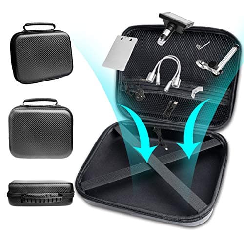 Bysameyee Original LCD Digital Microscope Carrying Case, Ultra Big Size Storage Bag Box for USB/WiFi/LCD Screen Handheld Portable Microscope Camera Endoscope Magnifier Pocket Microscope — view 2