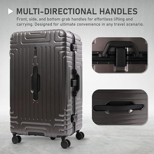 Aerolite Premium Hybrid Aluminium Polycarbonate Trunk, 4+1 Silent Wheels — view 2