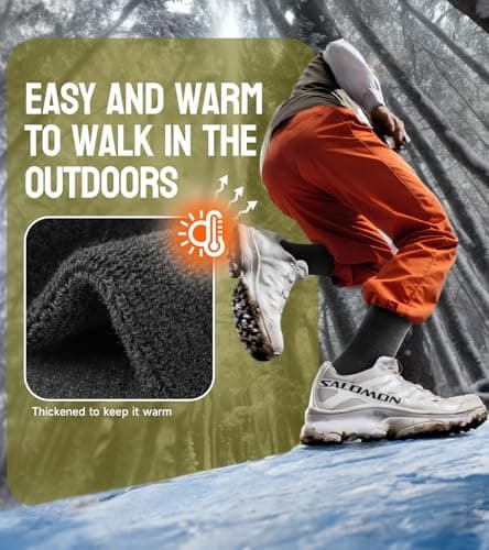 Merino Wool thermal socks for Men & Women,Cushioned Hiking Socks 3 pairs — view 3