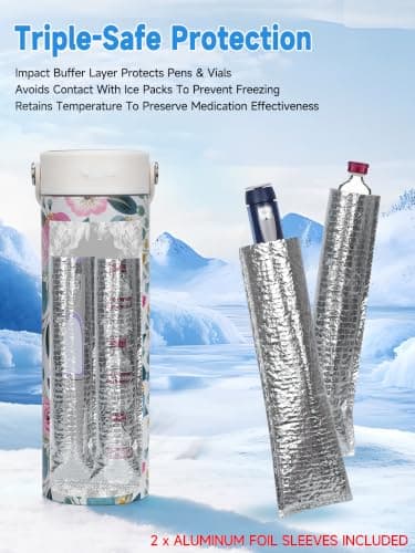 YOUSHARES Insulin Cooler Travel Case for Monjaro,Ozempic GLP-1 Pens — view 6
