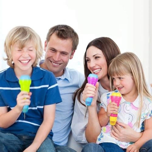 Henyall 2 Pcs Echo Microphone,Battery-Free Singing Toy Prop,Fun Voice Amplifier & Karaoke Toy for Children,Party Supply Accessory for Kids & Adults — view 6