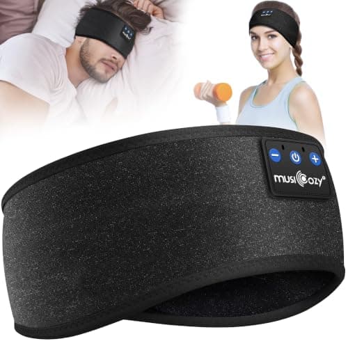 MUSICOZY Sleep Headphones Cooling Headband Headphones for Side Sleeper