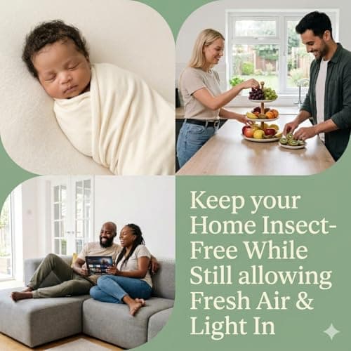 Fly Screens For Window Insect Screen Mesh to Keep Bugs & Mosquito out — view 6