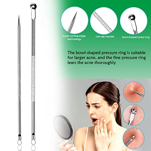 Rovelin Blackhead Remover Tool Kit, Stainless Steel Comedone Extractor Set — view 5
