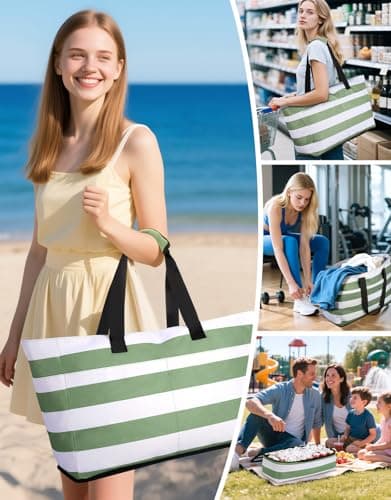 CIRYCASE Beach Bag with Cooler, 54L Extra Large Beach Bags for Women — view 2