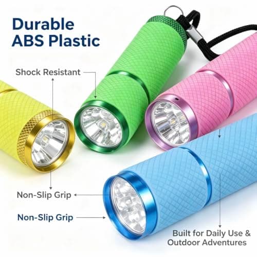 4 Pack Mini Battery Torches, Camping Essentials for Hiking & Outdoor Use — view 3
