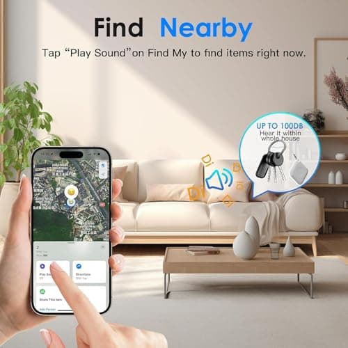 4 Pack Bluetooth Luggage Tracker Key Tracker Work with Find My (iOS Only),Lightweight Item Finders Prevent Loss of Key,Bag,Wallet,Suitcase,IP67 Waterproof and Battery Replaceable — view 4