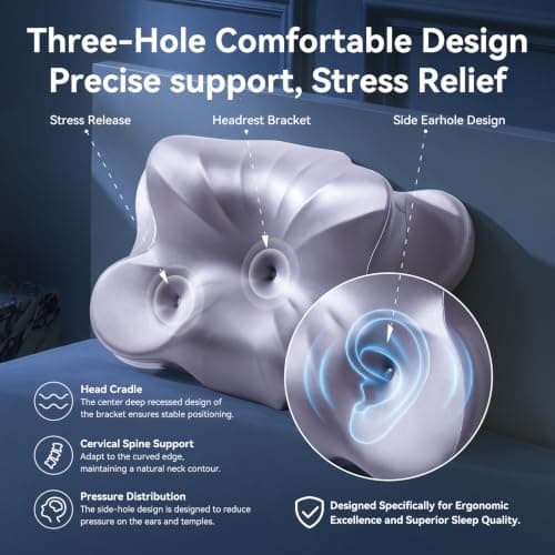 ANYNEST Neck Pillow,Memory Foam Pillows for Neck and Shoulder Pain — view 5