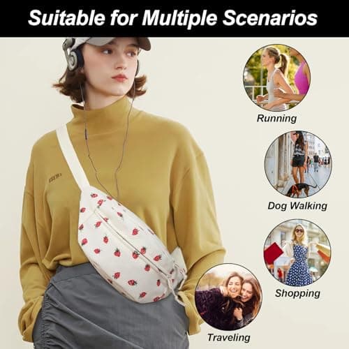 Long Keeper Cute Corduroy Bumbag Crossbody Fanny Pack Waist Bag for Women — view 6