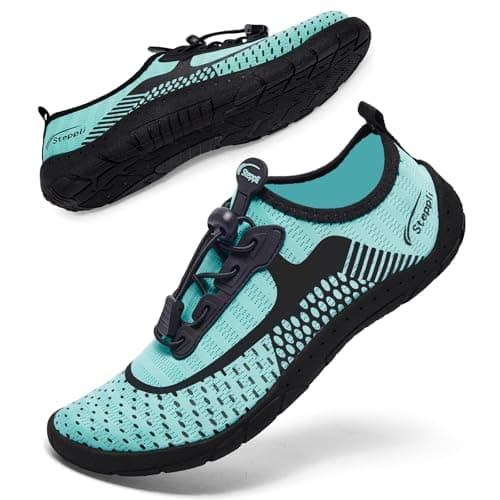 Steppli Aqua Swimming Water Shoes Beach Swim Pool Weitsuit Lightweight Shoes for Men Women Turquoise EU39=UK6.5 — view 2