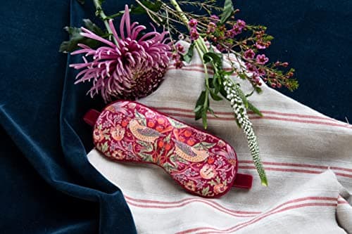 William Morris At Home Sleep Eye Mask, Dried Lavender, Velvet Straps — view 3