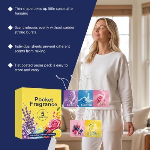 Fragrance Sachets 5 Pack Odor Eliminator Freshener Deodorizer — view 5