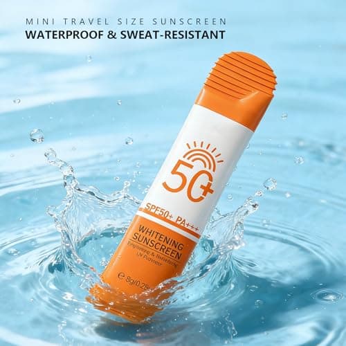 16 Pack Mini Travel Size Sunscreen - Waterproof Sun Cream SPF 50+ PA+++ - Brightening & No White Cast Sunblock - UV Protection for Outdoor, Vacations, Work Commute, Business Trips — view 6