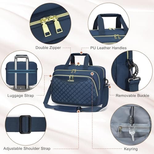 RAINSMORE Laptop Bags for Women 15.6 Inch Briefcase Messenger Bag — view 6