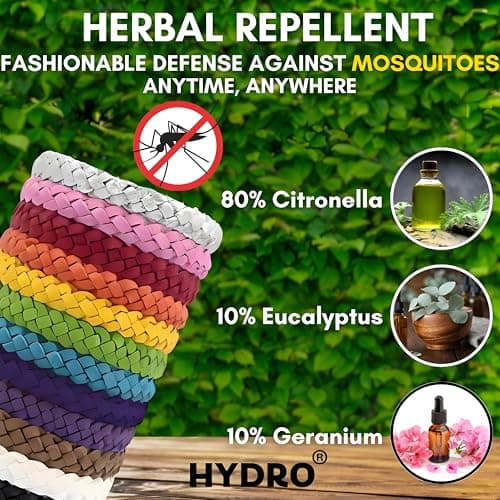 Mosquito Repellent Bracelet 15 Pcs, Adjustable Band, Deet Free, Travel Essentials, Insect Repellent Bracelet, 450 Hours Mosquito Repellent Protection Suitable for All Ages — view 6
