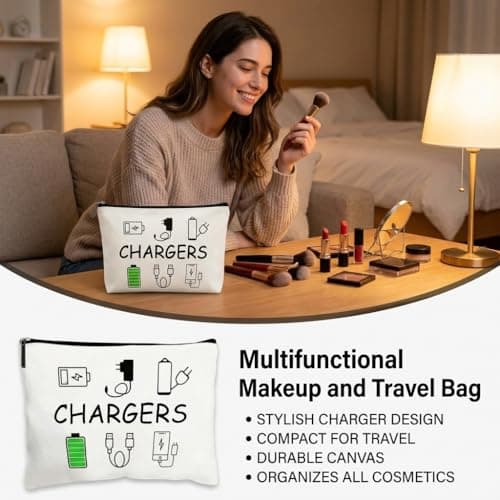 Autotide Travel Cable Organizer Bag, Charger Bag for Electronics Accessories, Portable Tech Pouch for Chargers, Cords, Power Bank, Compact Gadget Storage for Business Trip, Flight, Daily Use — view 5