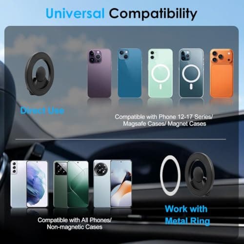 EEEKit Cup Phone Holder for Cars: Magnetic Truck Car Cup Holder Phone Mount — view 3