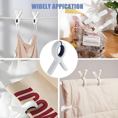 8 Pcs Beach Towel Clips,Towel Clips for Sun Loungers,Large Towel Clips,Sunbed Towel Clips,Strong Grip Clothes Pegs for Sun Lounger, Laundry, Sunbeds,Pool Chairs, for Beach, Pool,Garden — view 6