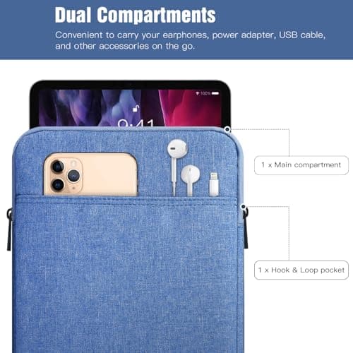 TiMOVO 9-11" Tablet Sleeve Bag, Sky Blue — view 4