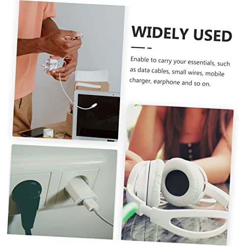 SWOOMEY Digital Accessories Organizer Bag Portable Charger Storage Case for Travel Lightweight Jumbo Packing for Cables Earphones Wires Grey — view 2