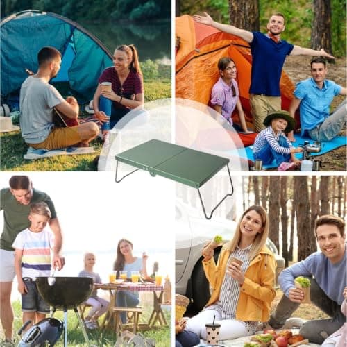 Space saving table, small camping table Bag included — view 4