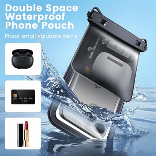 Rynapac Double Space IPX8 Waterproof Phone Pouch-2 Pack Dry Bag Up to 7.5" — view 5