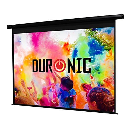 Duronic EPS80/43 HD Projector (Screen: 163cm(w) X 122cm(h)) - 4:3 Widescreen Matte White Screen - Electric Motorised switch control