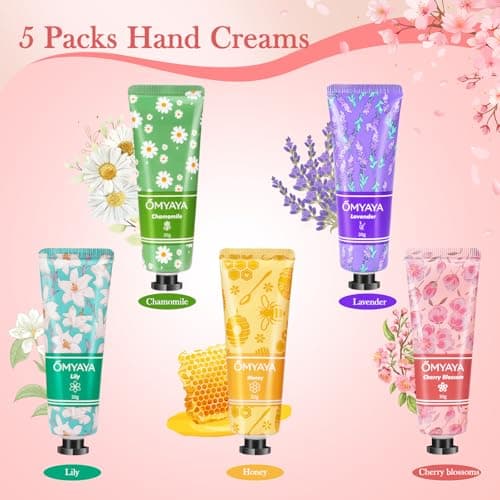 Hand Cream, 5x 30ml Hand Cream Gift Set for Women, Daily Moisturising Mini Hand Cream Working Hands, Deeply Hydrating, Perfect for Christmas Day,Gifts Idea for Her/Him — view 2