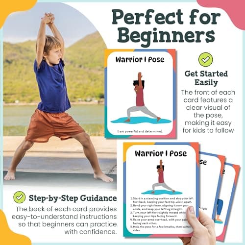 Yoga Cards for Kids – Fun and Educational 34-Card Set for Mindfulness, Yoga Poses, and Physical Activity – Perfect for Kids — view 4