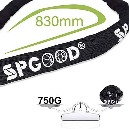SPGOOD Bike Lock with Combination, Bicycle Lock with Hardened Chain(Black) — view 2