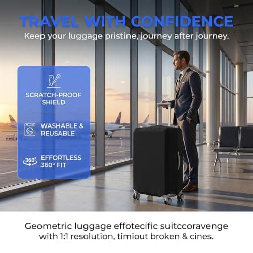 HXSYKJDM Suitcase Covers – Luggage, Elastic Washable Luggage Protector — view 5