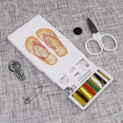 Azeeda 'Flip Flops Top View' Mini Travel Sewing Kit (SE00042282) — view 2