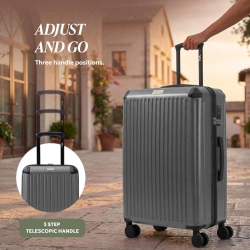 LUGG Sky Rover 28 Inch Suitcase Hard Shell Luggage, Strong & Lightweight with Secure TSA Lock, Smooth 360° Wheels, Internal Pockets - Airline Approved - 76x49x29cm - 5 Year Warranty — view 6