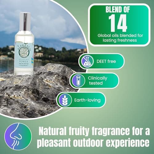 Alfresco - Power, Anti Bug Bite Eau De Parfum, Natural Fragrance Spray - Essential Oil Blend Insect Repellent, DEET-Free Travel Essentials - Unisex (50ml) — view 5