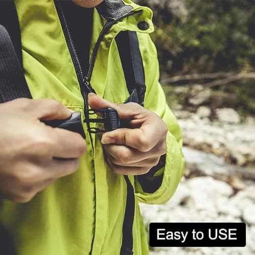 2 Pieces Backpack Strap, Adjustable Rucksack Chest Straps with Clips — view 6