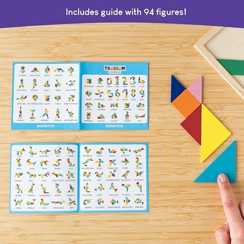 BONNYCO Tangram Puzzles for Kids 30 Pack, Party Bag Fillers for Kids Unisex. Party Favours Toys, Gifts Students from Teachers. Pinata Fillers, Return Gifts Birthday. Mini Puzzles, Classroom Prizes — view 5
