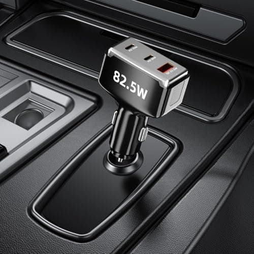 Car Charger Adapter Multi-Port 82.5W Type C High Speed Charging Power — view 2