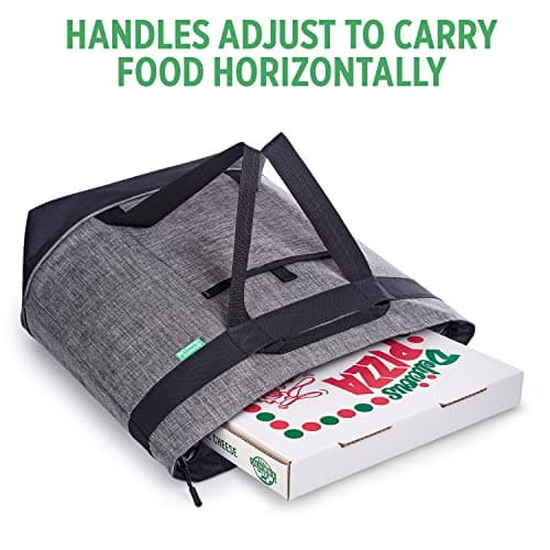 Jumbo Insulated Cooler Bag, Heavy Duty Soft Insulated Grocery Bag, Charcoal — view 5