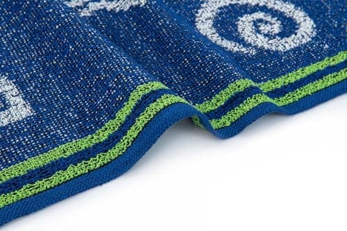 Adore Jacquard Cotton Rich Beach Towel 75 x 150cm - Starfish Blue — view 6