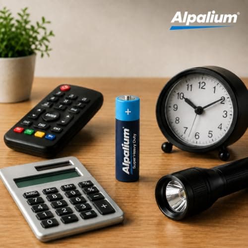 Alpalium AAA R03 Micro Batteries - Pack of 120, Zinc Charcoal, Long Shelf Life, Cadmium & Mercury Free, Environmentally Friendly Packaging, Storage Pack — view 4
